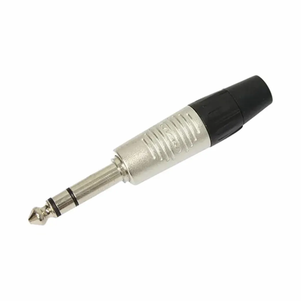 [25761] Plug P10 Metal SoundVoice Stereo Prata Profissional P10-ST 