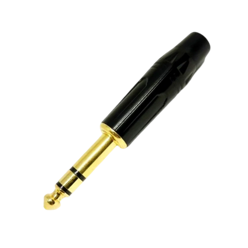 [26111] Plug P10 Metal MXT Stereo Pro Series Preto Dourado 64.1.623