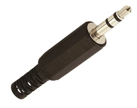 Plug P2 Plastico Stereo Preto Cod 20329