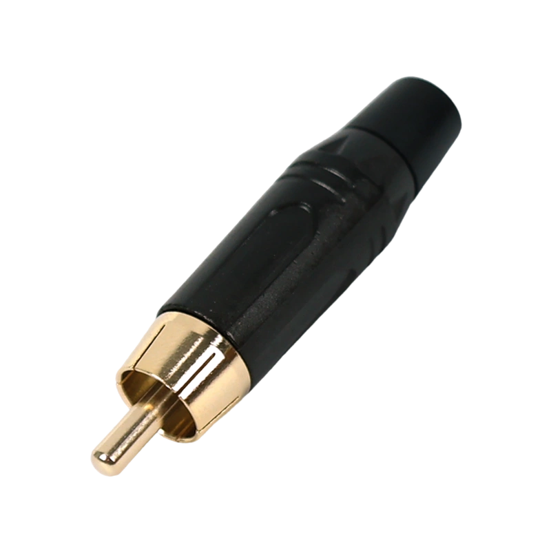 Plug Rca Macho Metal MXT Profissional Preto Pro-Series 64.1.612