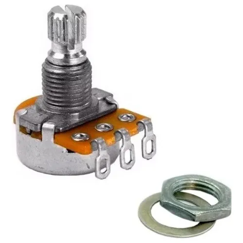 [23185] Potenciometro 500k 3 Terminais Eixo Curto Alpha ALP-500A Curva Logarítmica 34677