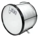 Surdo Luen Batuka 30x14 Alumisteel 6 Afinaçoes Aro Chapa Preto Pele Leitosa