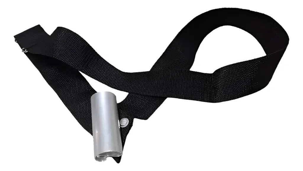 [24239] Talabarte Spanking 1 Ponta Para Lira Preto Copo Aluminio Nylon