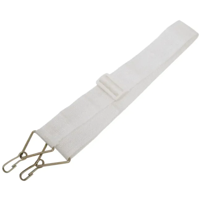 Talabarte Spanking 2 Ganchos Branco Nylon Bumbo