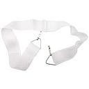 Talabarte Spanking Nylon Bumbo 2 Ganchos Branco