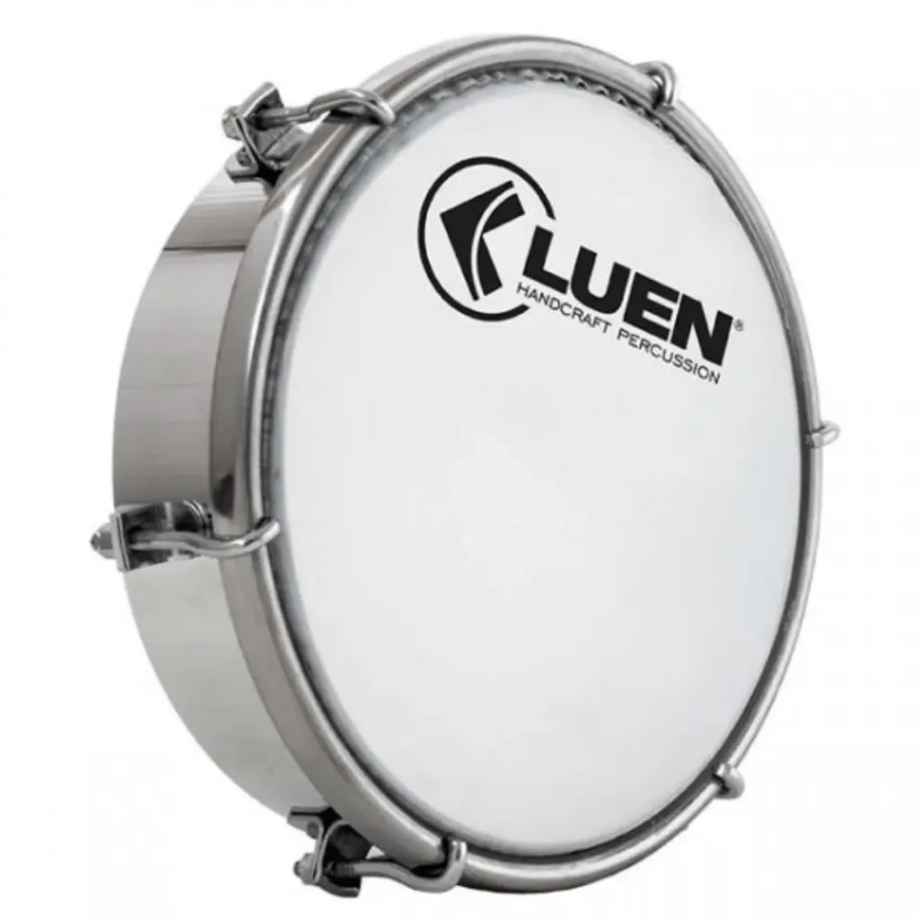 Tamborim Luen 6 41001NT Aluminio Natural Polido