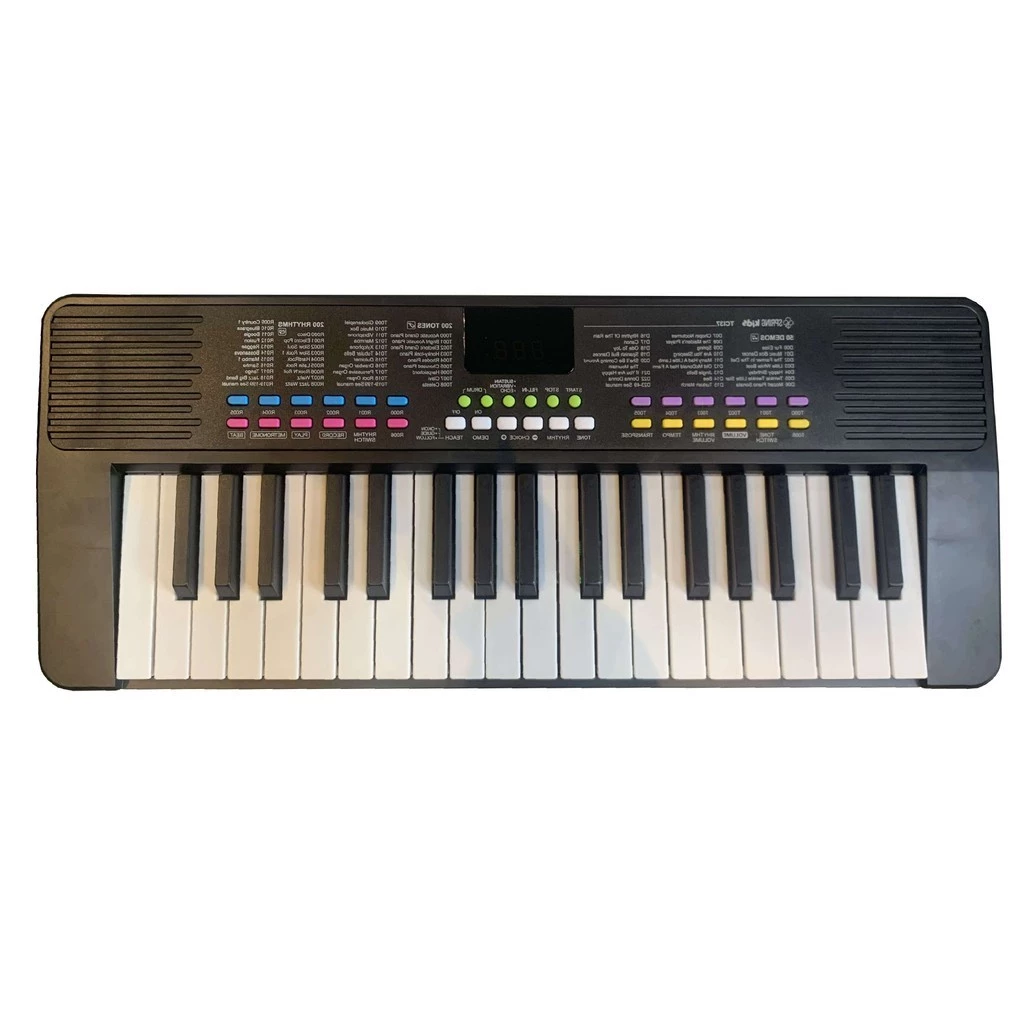 Teclado Infantil Spring Kids TCI-37 Preto 37 Teclas Com Microfone