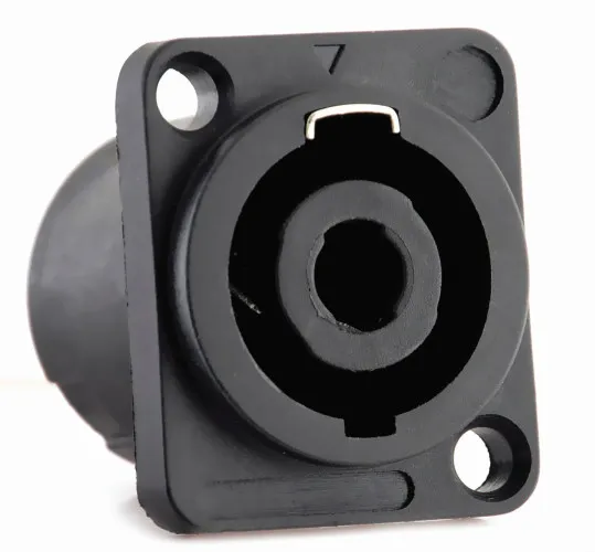 [25346] Tomada Speakon Femea Painel Sonotec SSP011 Plastico Preto 11439