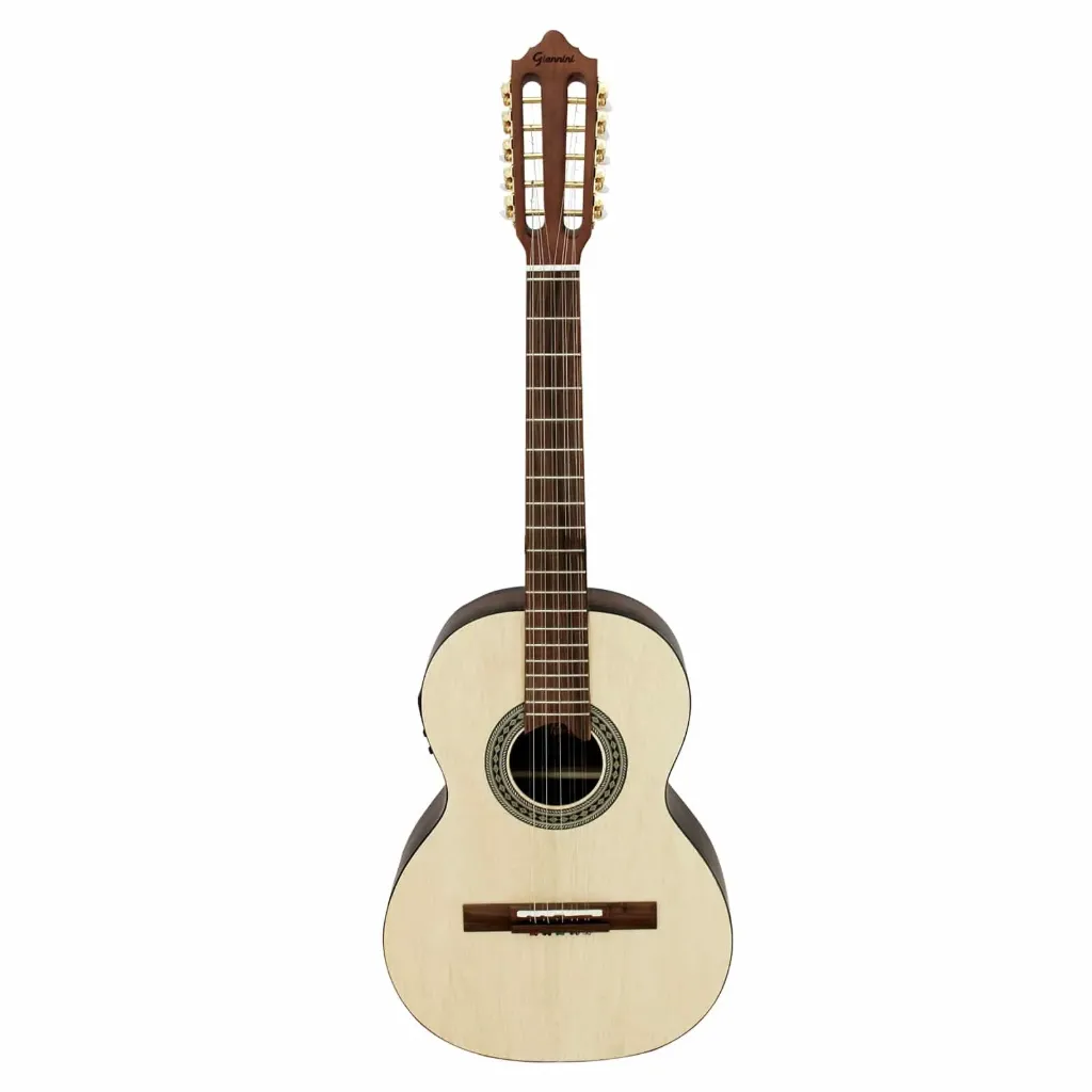 [23918] Viola Giannini VS1 Goal EQ NS Gonçalo Alves Classica Eletroacustica Natural Satin Serie Raiz Afinador