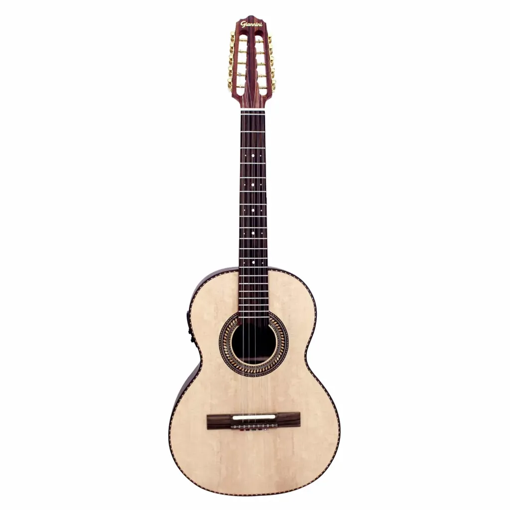 Viola Giannini VS8H NG LRPT Fishman OP Pantanal Temperada Louro Preto Classica Eletroacustica Natural Seire Raiz Pantanal Afinador