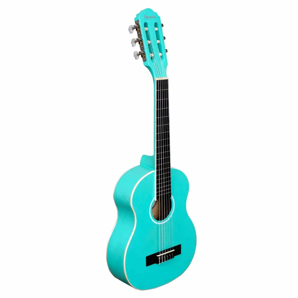 [26184] Violao Giannini NR 1/2 TBS Infantil Classico Acustico Nylon Torquoise Blue Satin Serie Start