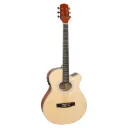 Violao Giannini Performance GSF-1D CEQ NS Minijumbo Cutaway Eletroacustico Aço Natural Satin Afinador