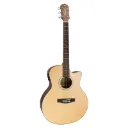 Violao Giannini Performance GSF-3 CEQ NS Grand Auditorium Cutaway Eletroacustico Aço Natural Satin Afinador