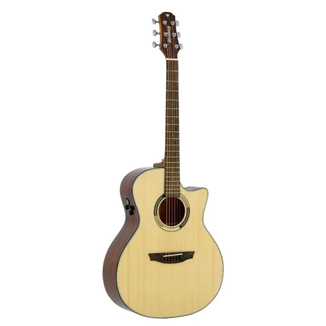 [25556] Violao Strinberg DA2SC Diamond Artistico Cutaway Eletroacustico Aço Natural Tampo Maciço Afinador Com Bag