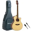 Violao Strinberg DA2SC N Diamond Artistico Cutaway Eletroacustico Aço Natural Tampo Maciço Afinador Com Bag