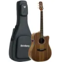 Violao Strinberg DD1C KOA Diamond Folk Cutaway Eletroacustico Aço Natural Koa Afinador Com Bag