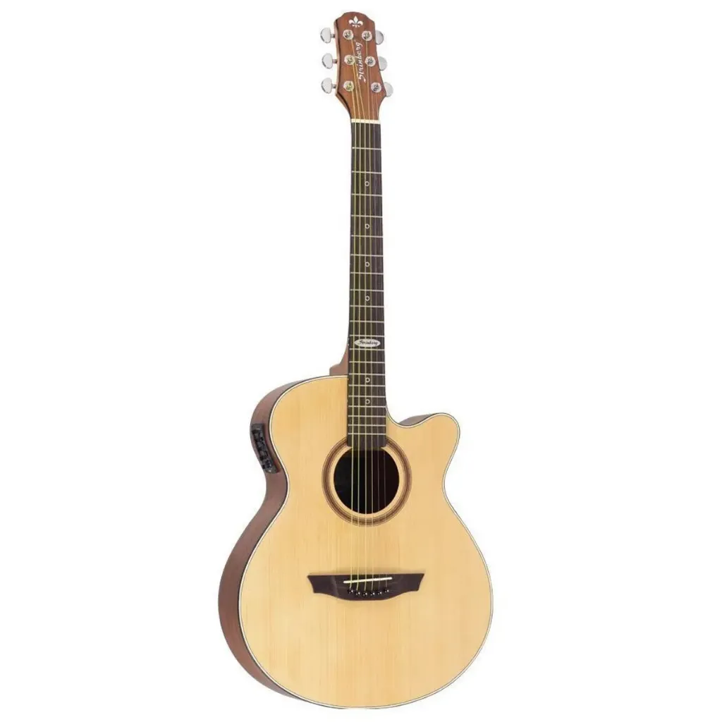 [24292] Violao Strinberg SA200C NS Artistico Cutaway Eletroacústico Aço Natural Satin Afinador
