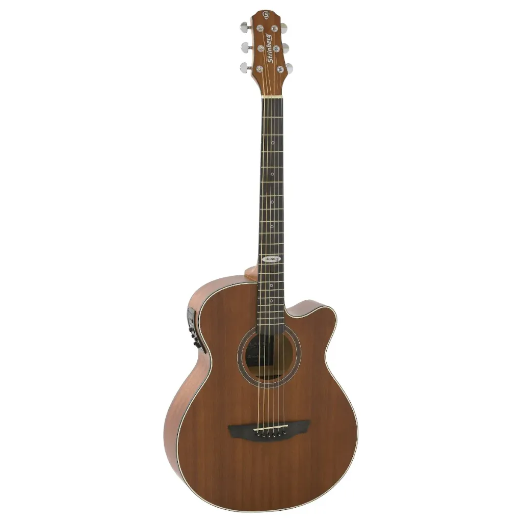 [24475] Violao Strinberg SA200C MGS Artistico Cutaway Eletroacustico Aço Mahogany Satin Fosco Afinador