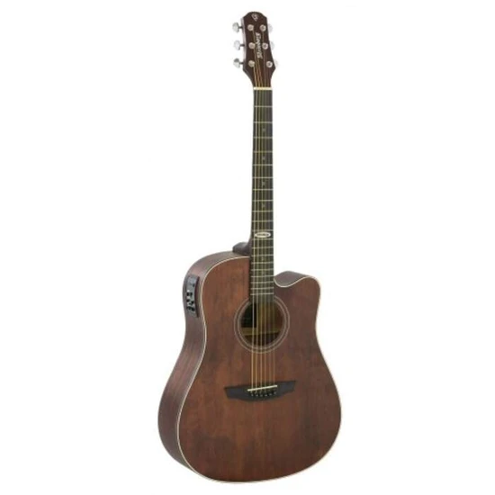 [24298] Violao Strinberg SD200C SMS Folk Cutaway Eletroacustico Aço Smoked Satin Fosco Afinador