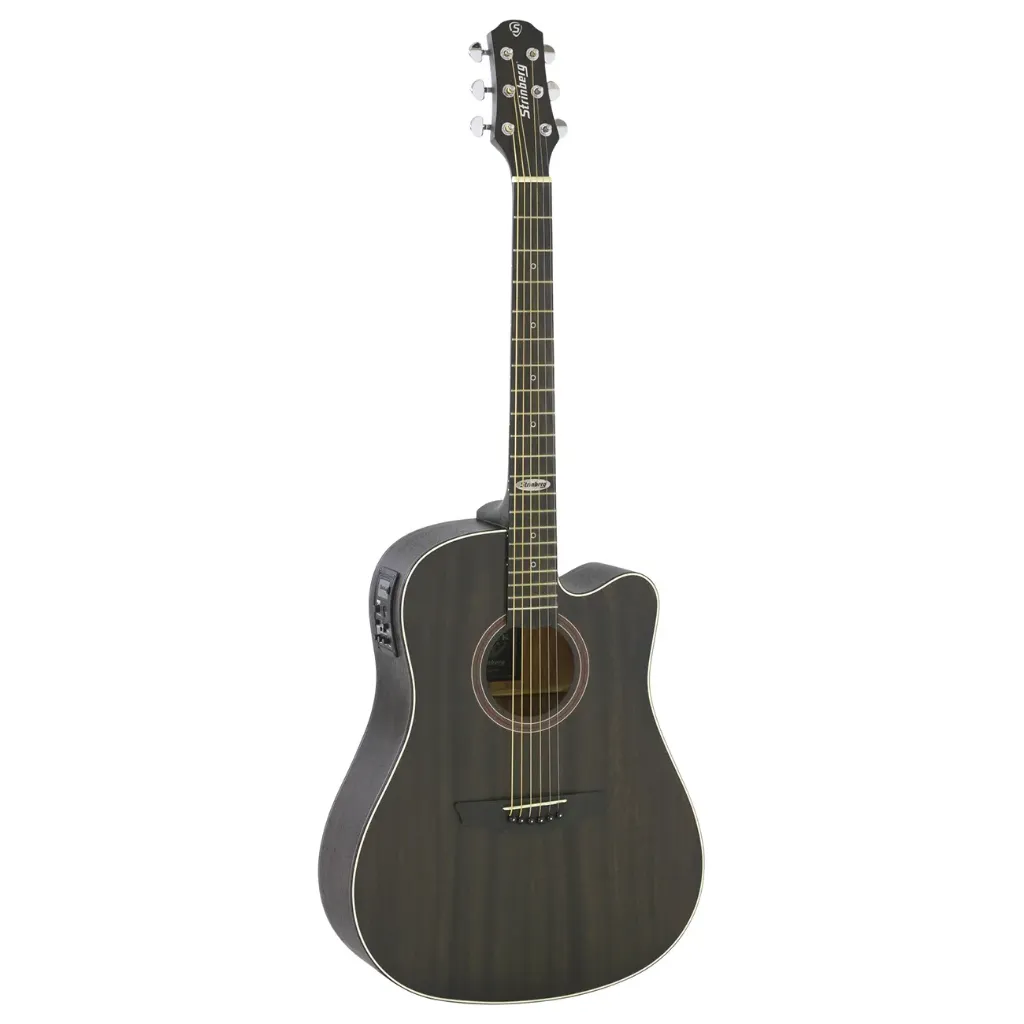 Violao Strinberg SD200C TOS Folk Cutaway Eletroacustico Aço Tobacco Satin Fosco Afinador