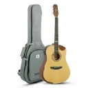 Violao Strinberg SD201HCR NS Folk Half-Cutaway Eletroacustico Aço Natural Satin Fosco Afinador Com Bag