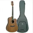 Violao Strinberg SD300C WS Folk Cutaway Eletroacustico Aço Walnut Satin Fosco Afinador Com Bag