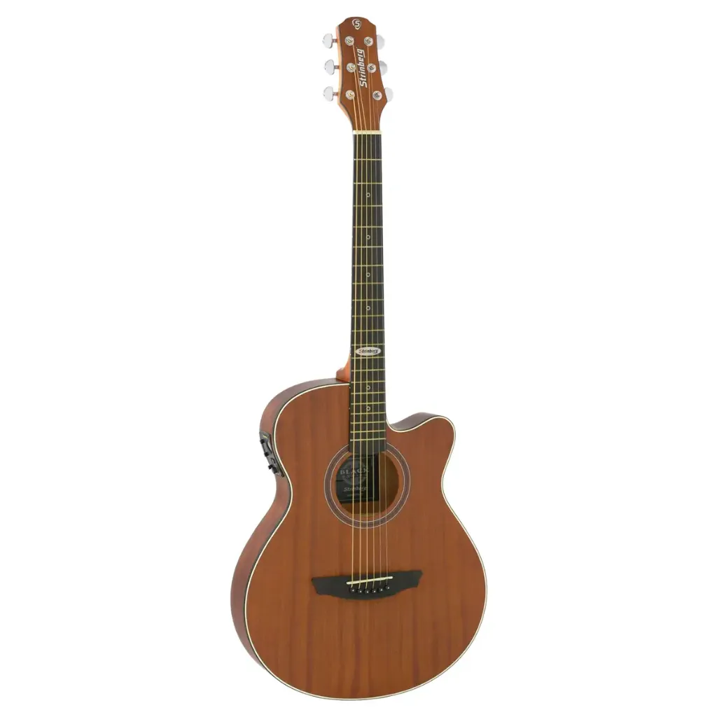 [24655] Violao Strinberg SF200C MGS Flat Cutaway Eletroacustico Aço Mahogany Satin Afinador