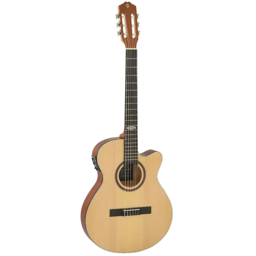 [24363] Violao Strinberg SL200C NS Flat Cutaway Eletroacustico Nylon Natural Satin Afinador