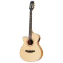 Violao Strinberg Vienna VE30C NS LH Artistico Cutaway Eletroacustico Nylon Canhoto Natural Satin Afinador 