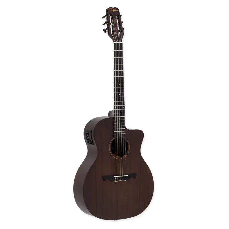 [25485] Violao Tagima Vegas Gran Reserva DKMOP Classico Concertista Cutaway Eletroacustico Nylon Dark Mahogany Open Pore Afinador