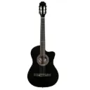 Violao Waldman PPCE-1 BK Classico Cutaway Eletroacústico Nylon Preto