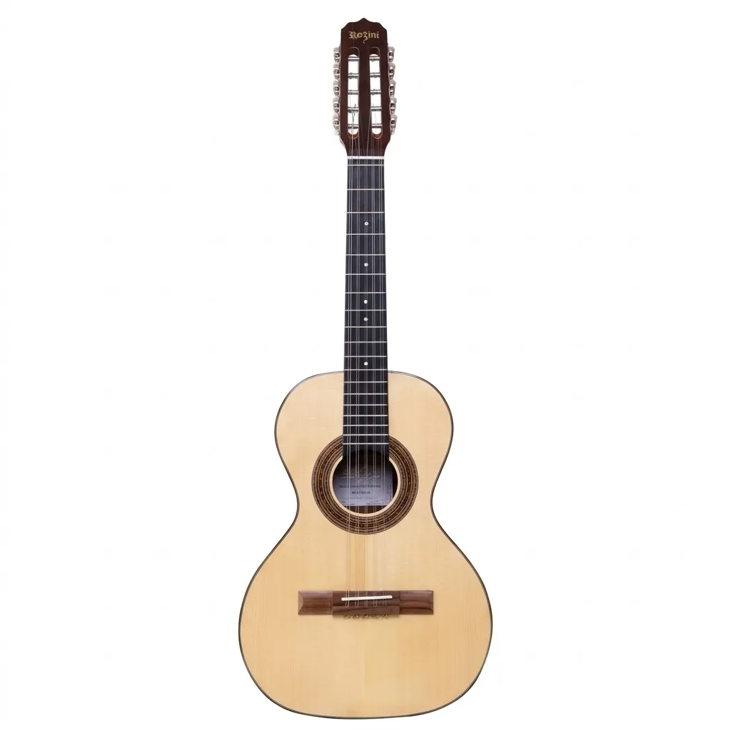 [26197] Viola Rozini RV211AC Studio Cinturada Eletroacustica Natural Afinador