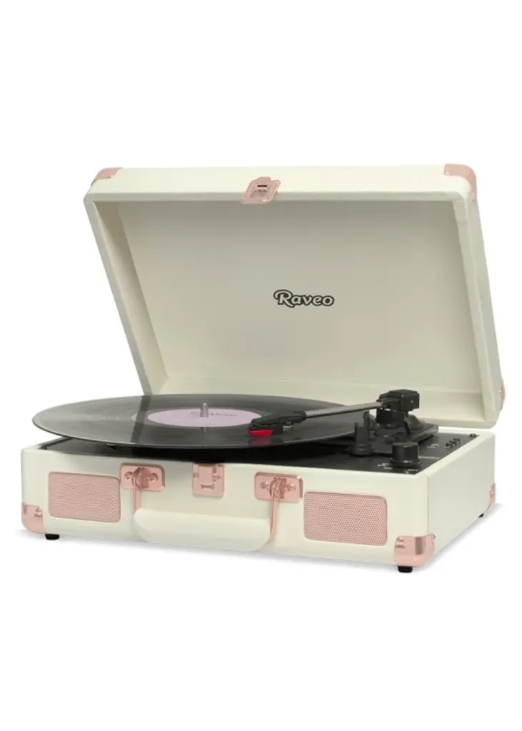 [25738] Vitrola Retro Raveo Sonetto Ouro Rosa Rose Gold