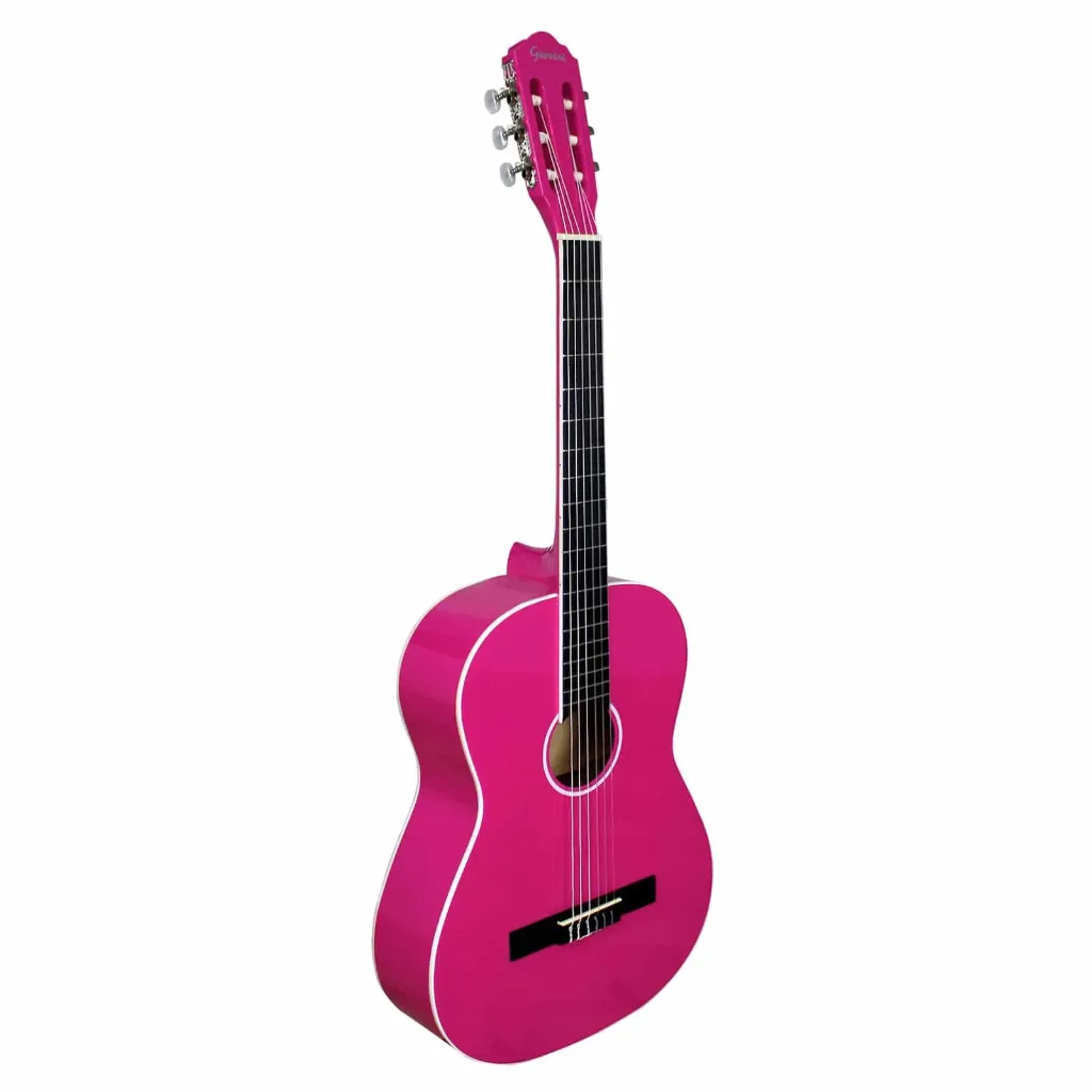 [26404] Violao Giannini N-14 PKG Classico Acustico Nylon Rosa Pink Glossy