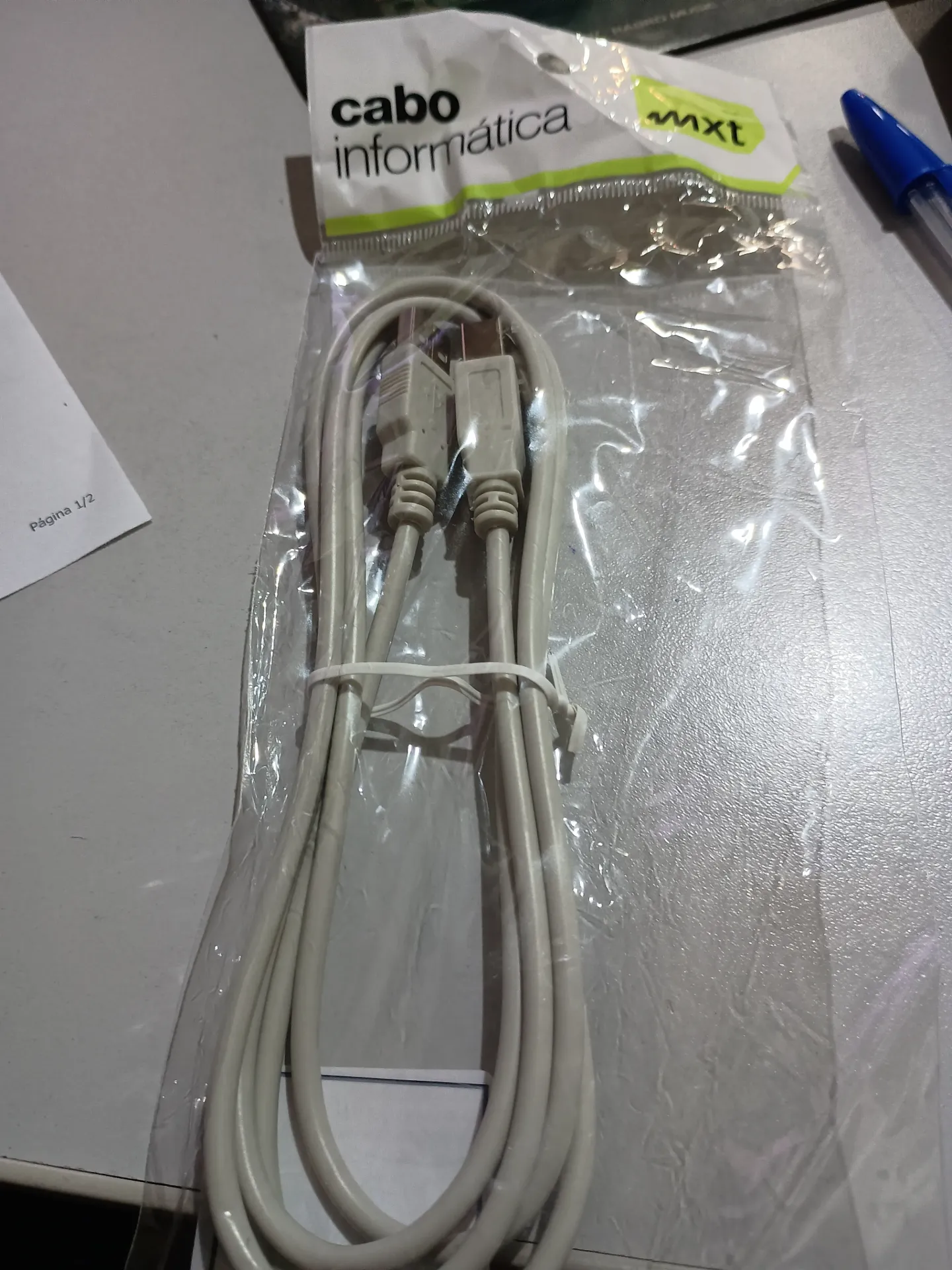 Cabo MXT Usb 2.0 Impressora Multifuncional 1.80m Cinza 8.3.120