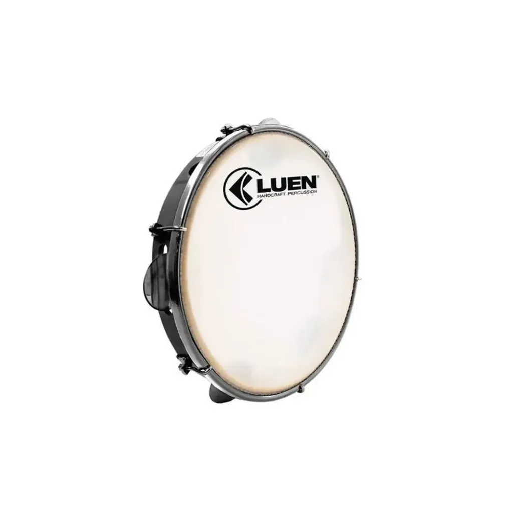 [26393] Pandeiro Luen 12 ABS Preto Pele Leitosa