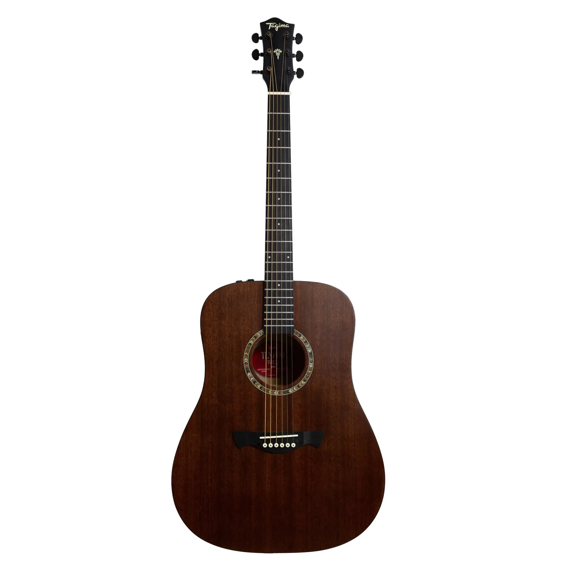 [26418] Violao Tagima TLM-100 Ntm Folk Eletroacustico Aço Natural Mahogany Tampo Maciço Afinador Com Bag