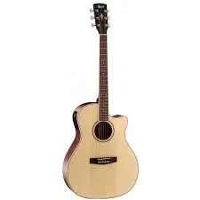 [26421] Violao Cort GA-MEDX OP Grand Auditorium Cutaway Eletroacustico Aço Open Pore Natural Afinador