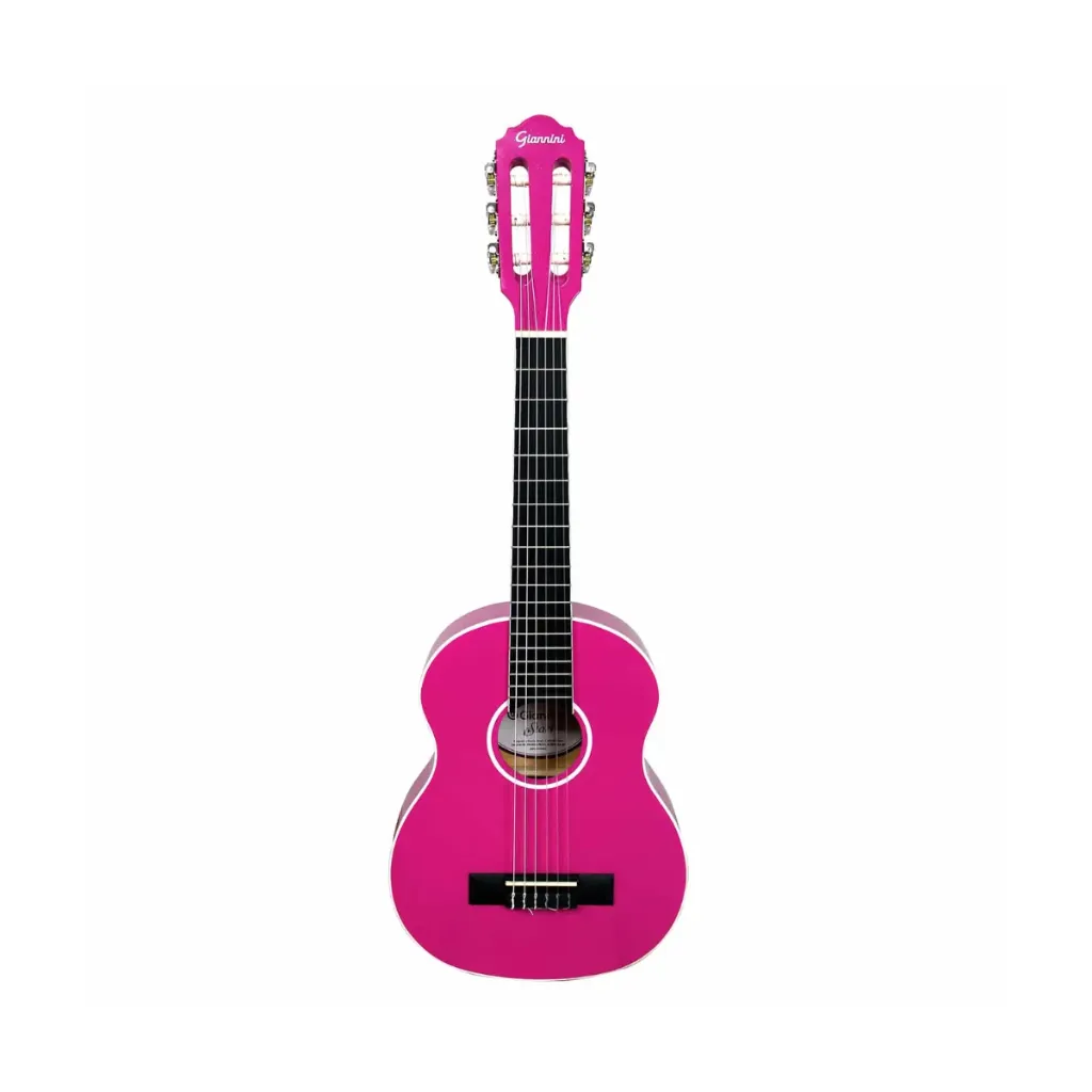 Violao Giannini NR 1/2 PKG Infantil Classico Acustico Nylon Rosa Brilhante Serie Start
