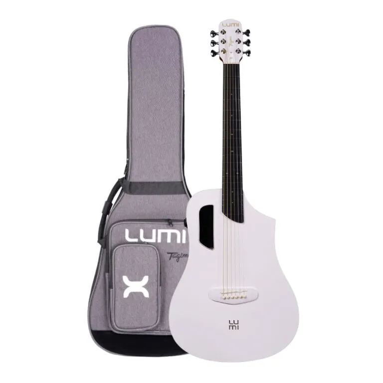 [26469] Violao Tagima Lumi-X GRW Mini Smart Aço Com Efeitos App Green-White Com Bag 
