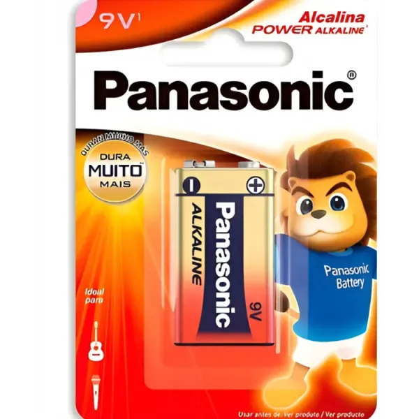 Bateria 9v Panasonic Alcalina 6LF22X