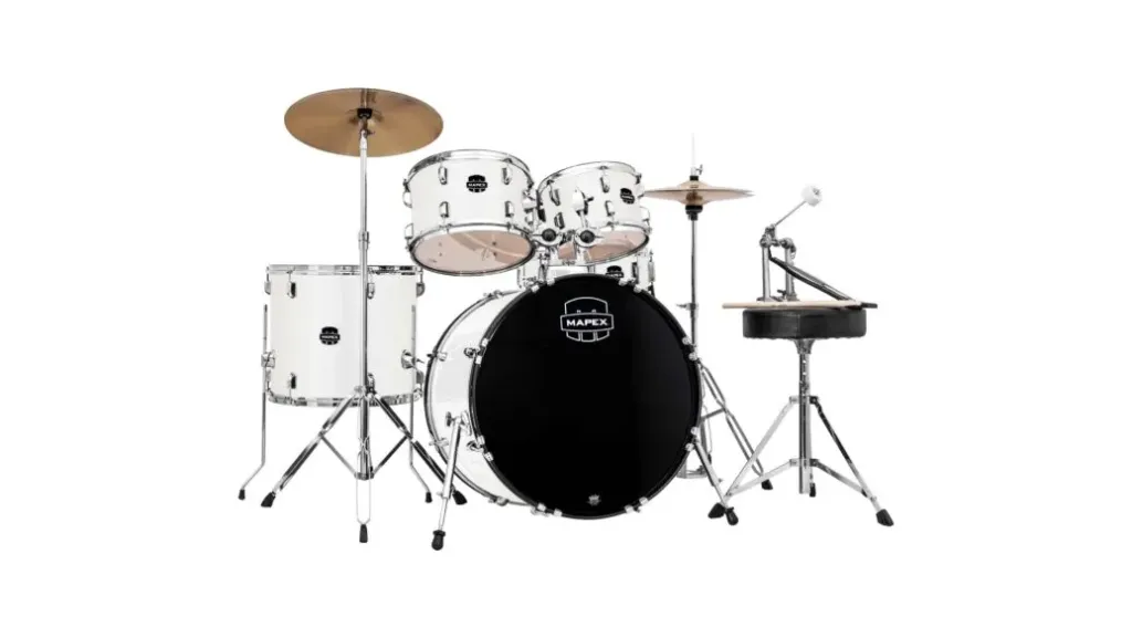 [26486] Bateria Acustica Mapex Comet CM5044FT 5 Peças Branca