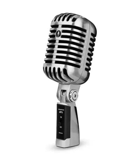 Microfone Com Fio SoundVoice MM-55 Retro Com Maleta