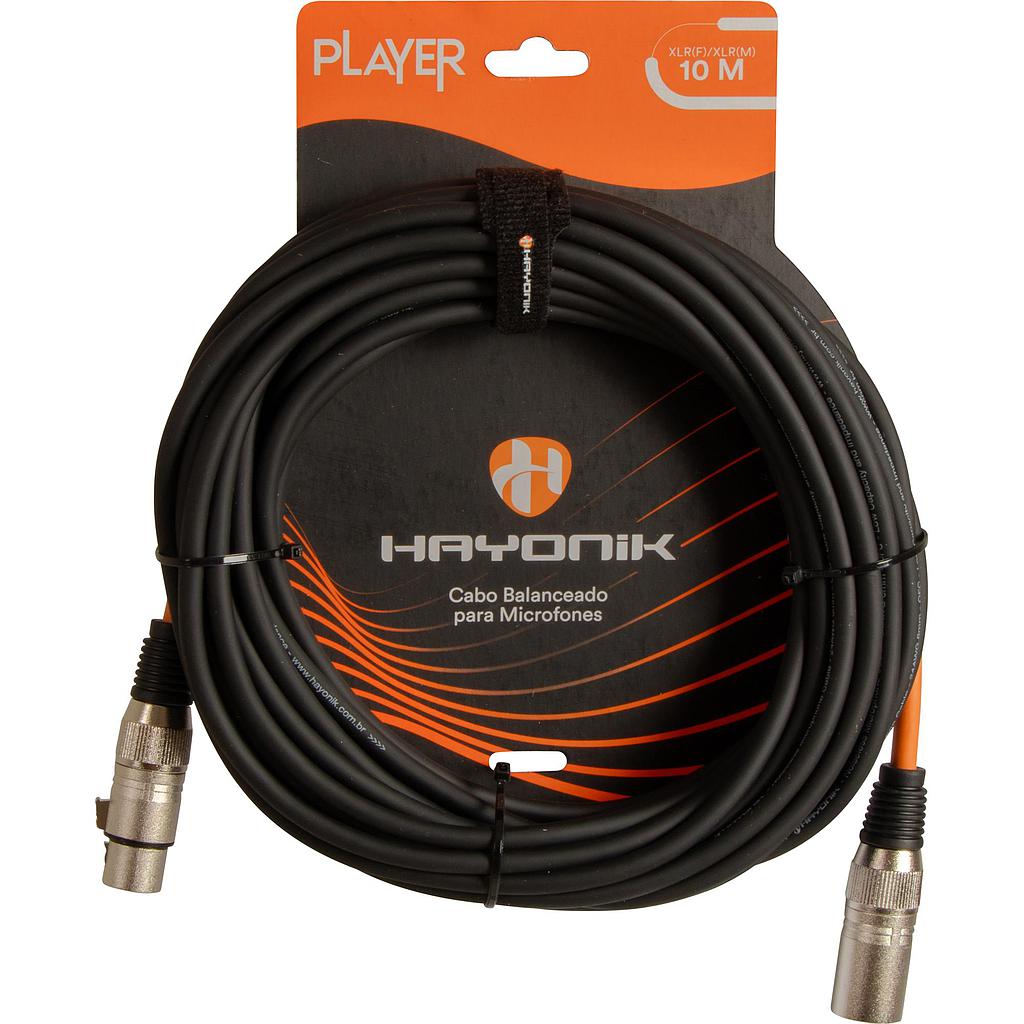 Cabo Hayonik XLRFxXLRM 5m Microfone Emborrachado Preto 81869