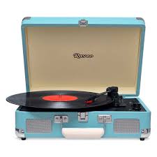 Vitrola Retro Raveo Sonetto  Chrome Ocean (Azul Turmalina)