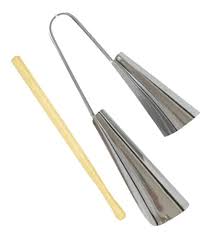 Agogo Spanking Duplo Grande Cromado