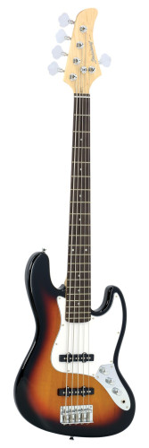 Contrabaixo Strinberg JBS45 SB 5 Cordas Passivo Jazz Bass Sunburst