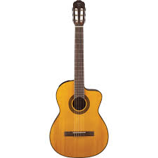 Violao Takamine GC3CEN Classico Cutaway Eletroacustico Nylon Natural Tampo Maciço Afinador