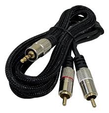 Cabo MXT 1P2Stx2Rca Trançado em Nylon 1,8m 8.1.630