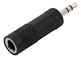 Plug Adaptador Ent 1 P10 Mono Sai 1 P2 Stereo MXT Preto 64.1.234